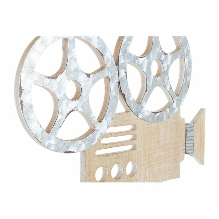 Decorațiune de Perete DKD Home Decor 32 x 2 x 70 cm Negru Gri Vintage (2 Unități)