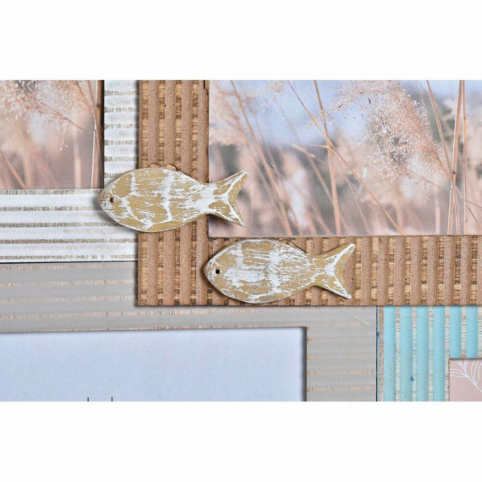 Ramă Foto DKD Home Decor Beach 46,5 x 2 x 44,5 cm Lemn Marinar
