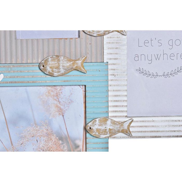 Ramă Foto DKD Home Decor Beach 51 x 2 x 40,5 cm Lemn Marinar