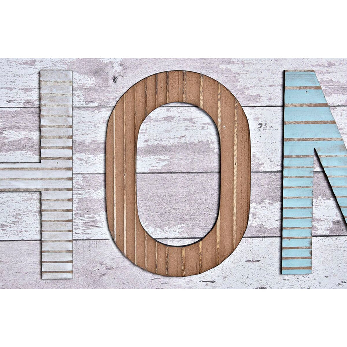 Cuier de perete DKD Home Decor Lemn Metal Plajă 45 x 5 x 23 cm (2 Unități)