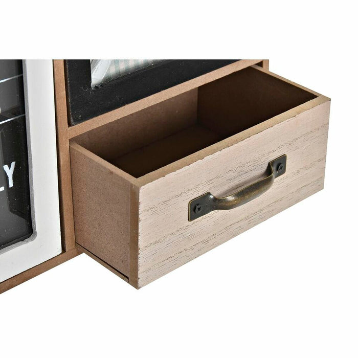 Organizator multifuncțional DKD Home Decor Metal Geam Lemn MDF 30 x 10 x 29 cm Bucătărie