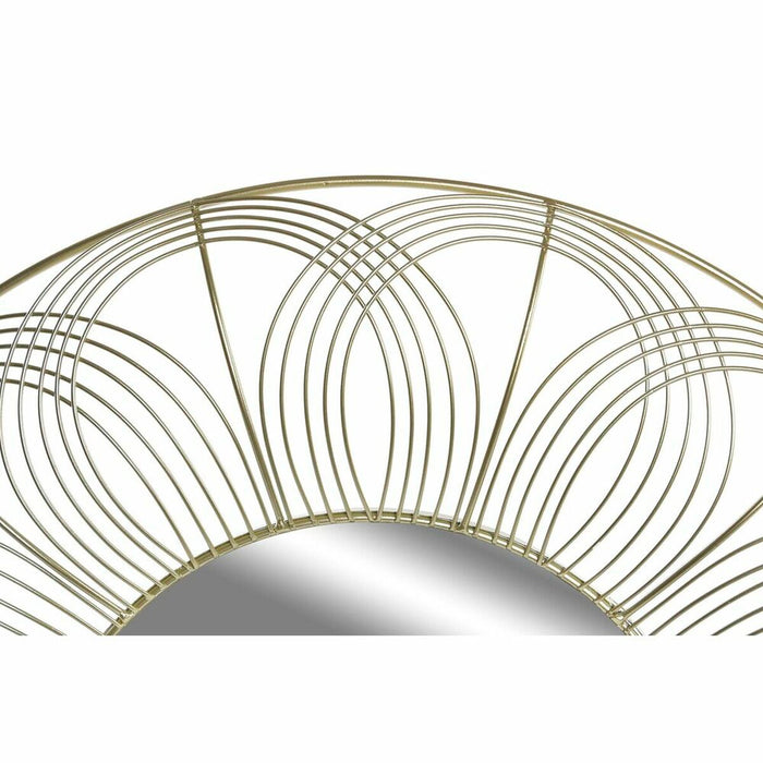 Oglindă de perete DKD Home Decor Auriu* Metal (60 x 4 x 60 cm)