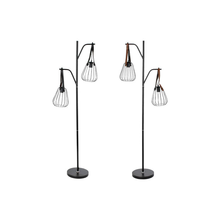 Lampă cu Picior DKD Home Decor 55 x 25 x 150 cm Negru Metal Poliuretan 220 V 50 W (2 Unități)