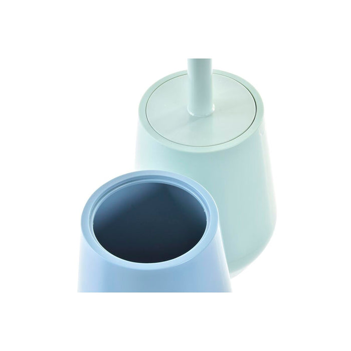 Perie pentru toaletă DKD Home Decor Verde polistiren 12 x 12 x 34,5 cm (2 Unități)