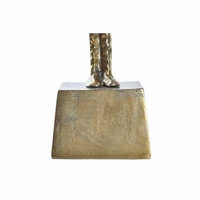 Masa laterală DKD Home Decor Geam Auriu* Aluminiu 46 x 46 x 57 cm