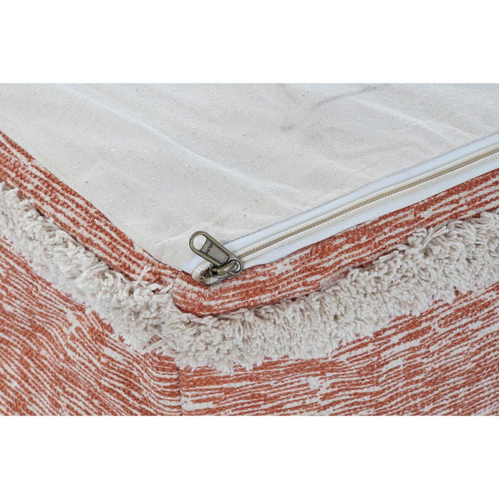 Pernă DKD Home Decor Podea Portocaliu 40 x 40 x 40 cm Franjuri Urban