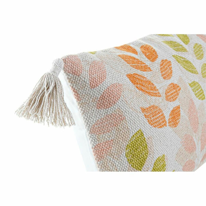 Pernă DKD Home Decor 60 x 10 x 30 cm Bej Multicolor Květiny