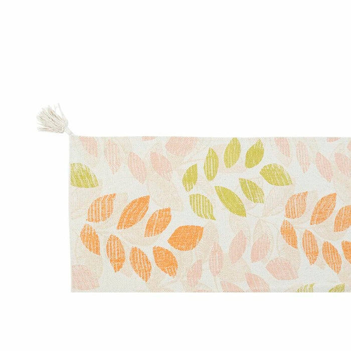 Covor DKD Home Decor Bej Multicolor Frunza a unei plante (120 x 180 x 1 cm)