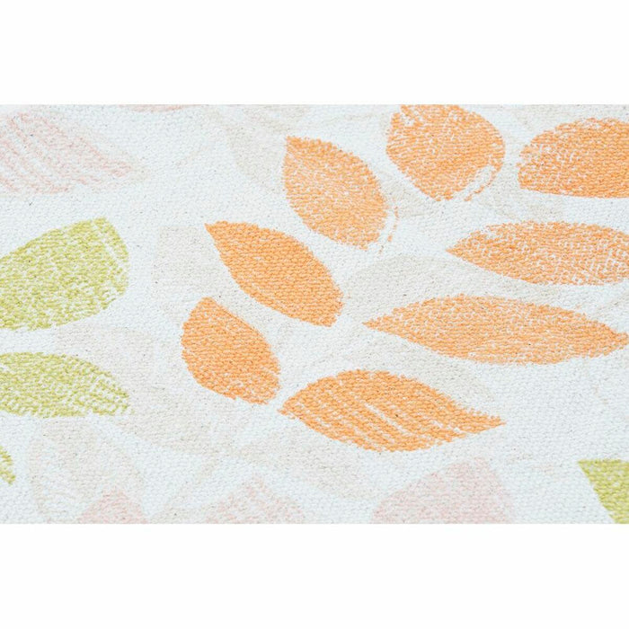 Covor DKD Home Decor Bej Multicolor Frunza a unei plante (120 x 180 x 1 cm)