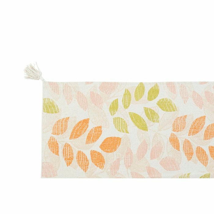 Covor DKD Home Decor Bej Multicolor Frunza a unei plante (160 x 230 x 1 cm)