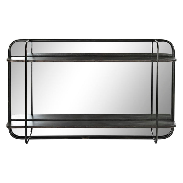 Oglindă de perete DKD Home Decor Negru Metal (80 x 12 x 50 cm)