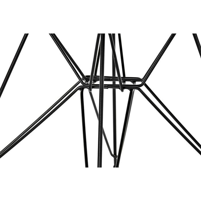 Scaun cu Mânere DKD Home Decor Gri închis Metal 64 x 59 x 84 cm