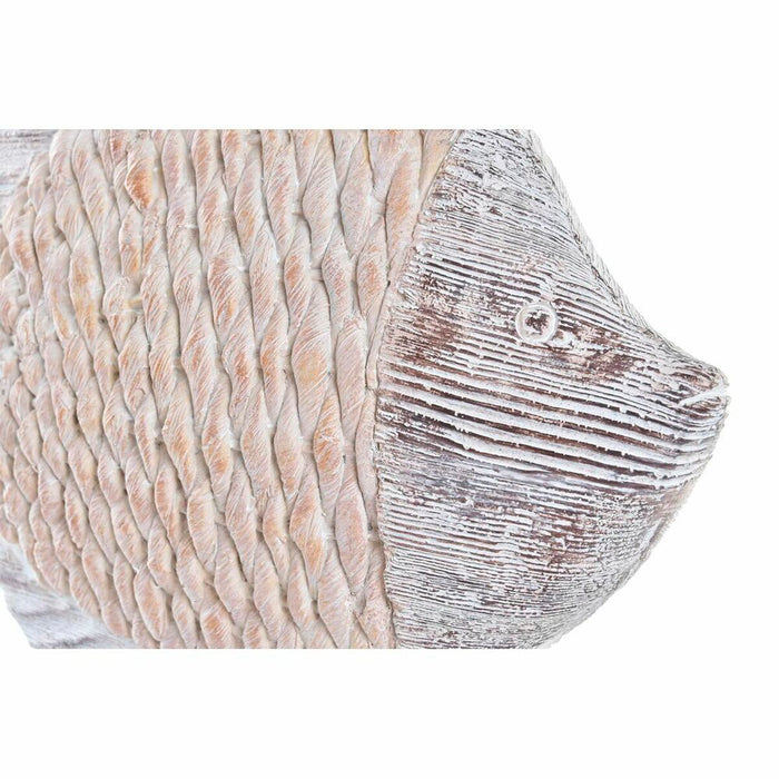 Figură Decorativă DKD Home Decor 27,4 x 9 x 32 cm Natural Gri Pește Mediterană