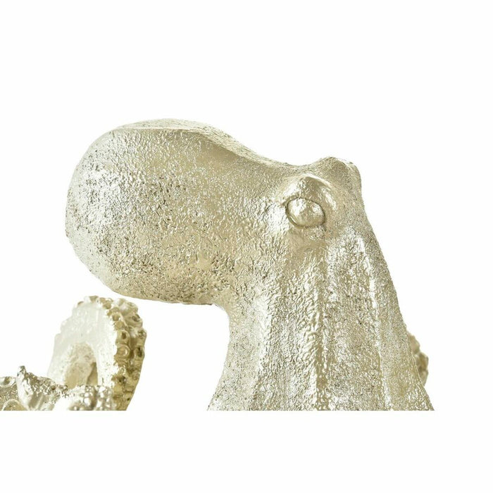 Figură Decorativă DKD Home Decor Auriu* Rășină Caracatiță Mediterană (25,5 x 24,5 x 15,5 cm)
