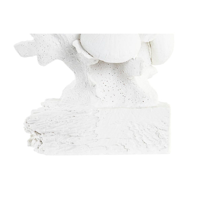 Figură Decorativă DKD Home Decor Alb Coral Mediterană 28,5 x 16,5 x 42,4 cm