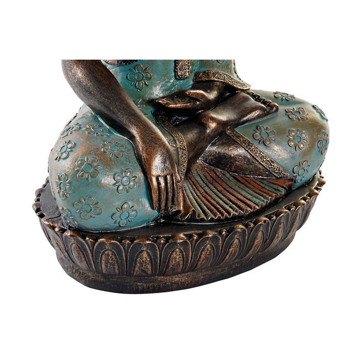 Figură Decorativă DKD Home Decor 29 x 20 x 45,5 cm Buda Turquoise Oriental