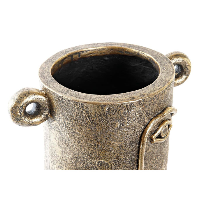 Vază DKD Home Decor Față Auriu* Modern (29 x 19,5 x 36 cm)