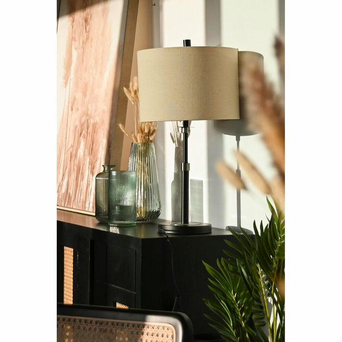 Lampă de masă DKD Home Decor Negru Bej Metal 50 W 220 V 33 x 33 x 67 cm