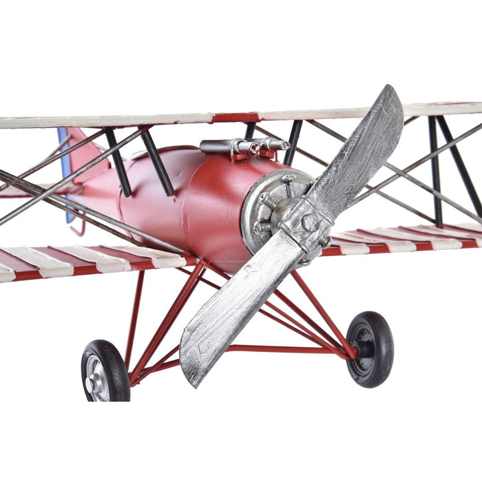 Figură Decorativă DKD Home Decor Roșu Bleumarin Avion Vintage 45 x 38 x 16 cm (2 Unități) (1 Unități)