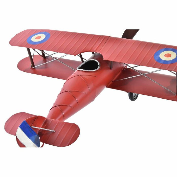 Figură Decorativă DKD Home Decor Galben Roșu Avion Vintage 50 x 42 x 16 cm (2 Unități)