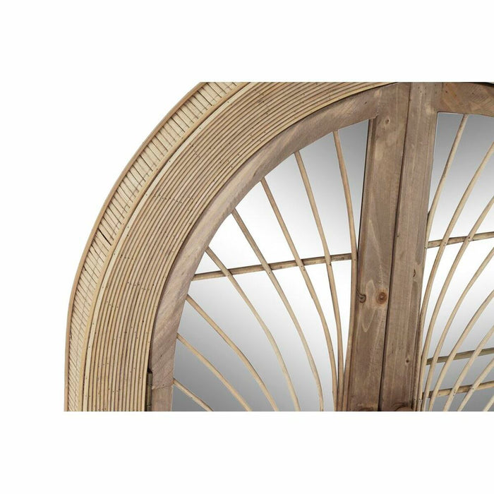 Oglindă de perete DKD Home Decor Natural Maro Ratan (61 x 4 x 84 cm) (61 x 5 x 85 cm)