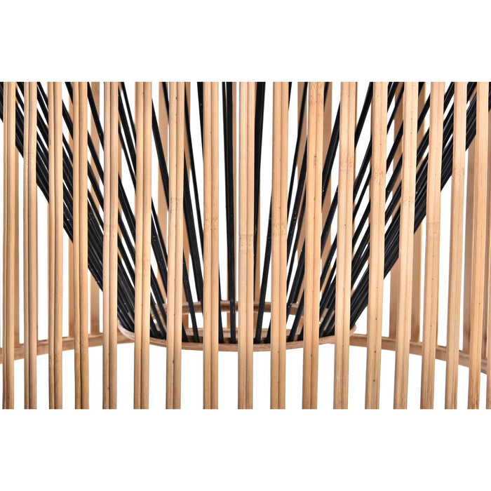 Lustră DKD Home Decor Maro Negru Lemn Bambus 50 W 43 x 43 x 53 cm