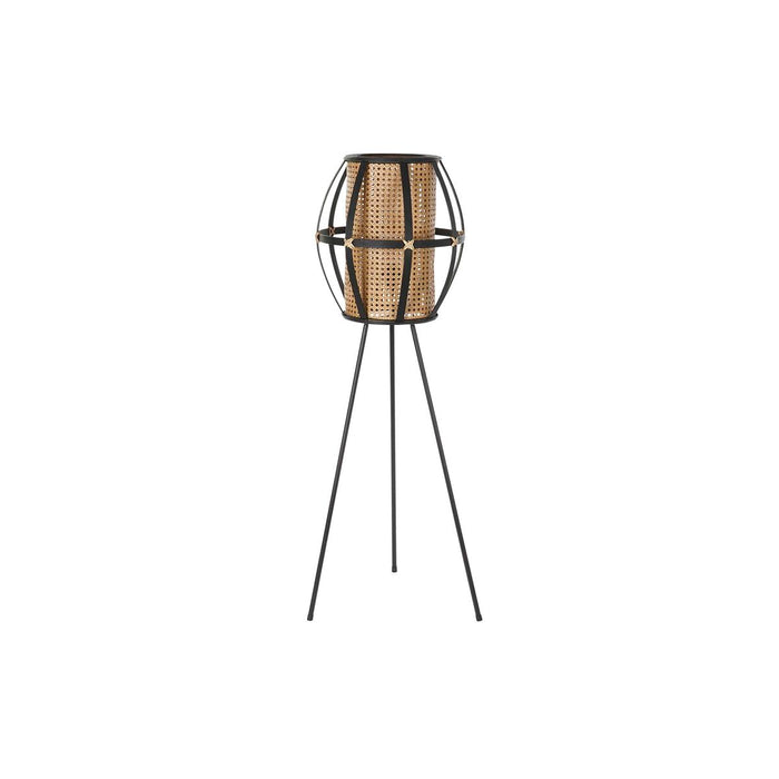 Lampă cu Picior DKD Home Decor Maro Negru Metal Bambus 50 W 220 V 38 x 38 x 119 cm