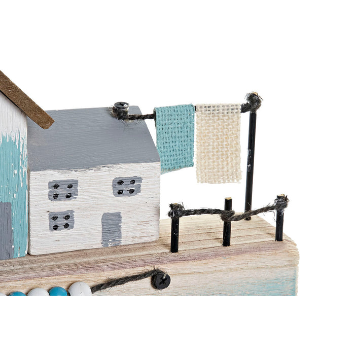Figură Decorativă DKD Home Decor Albastru 38,5 x 5,8 x 17,2 cm Natural Port
