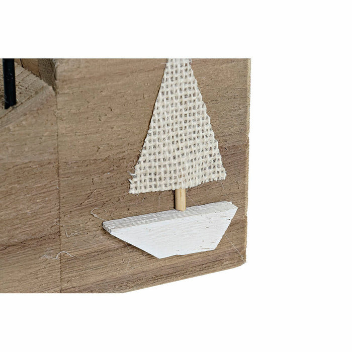 Figură Decorativă DKD Home Decor 24 x 8 x 30 cm Natural Albastru Far Mediterană
