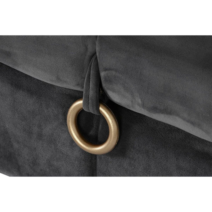 Banchetă DKD Home Decor   Gri Metal 125 x 46 x 50 cm