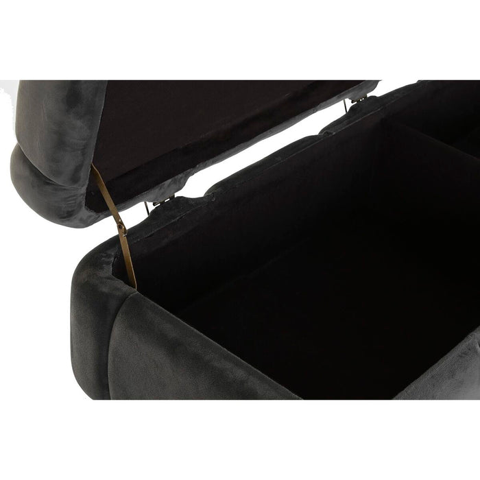 Banchetă DKD Home Decor   Gri Metal 125 x 46 x 50 cm