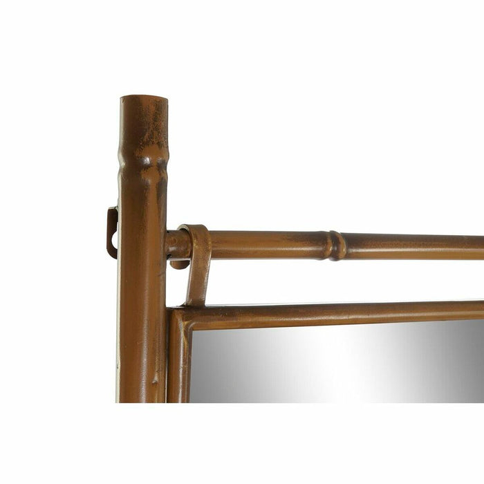 Suport pentru Prosoape cu Picior DKD Home Decor Oglindă Metal Muştar (55 x 3 x 190 cm)