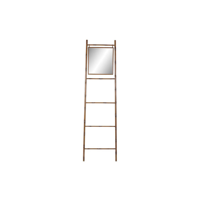 Suport pentru Prosoape cu Picior DKD Home Decor Oglindă Metal Muştar (55 x 3 x 190 cm)