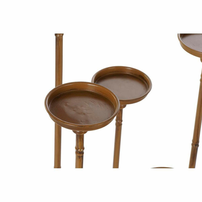 Suport de Lumânări DKD Home Decor Cupru Metal 38 x 38 x 110 cm (2 Unități) (2 unidades)