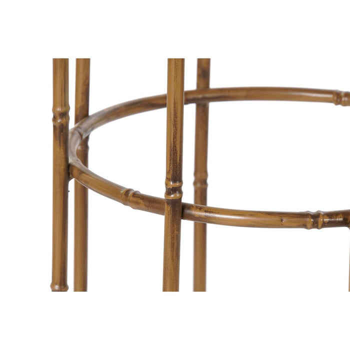 Suport de Lumânări DKD Home Decor Cupru Metal 38 x 38 x 110 cm (2 Unități) (2 unidades)