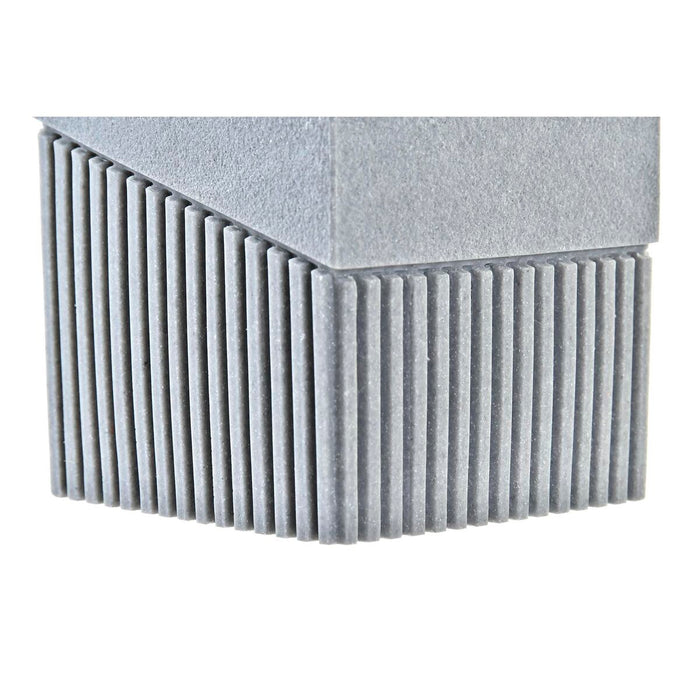 Suport pentru periuțe de dinți DKD Home Decor Gri Rășină 7,6 x 7,6 x 10 cm