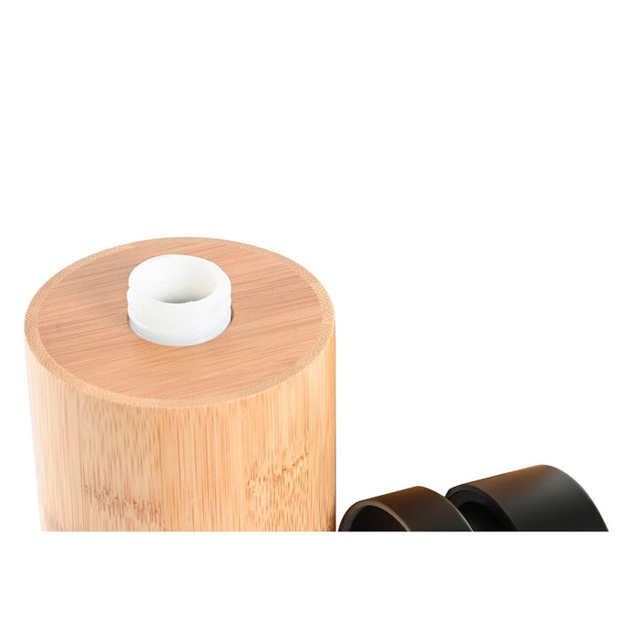Dozator de Săpun DKD Home Decor Negru Natural Bambus polipropilenă