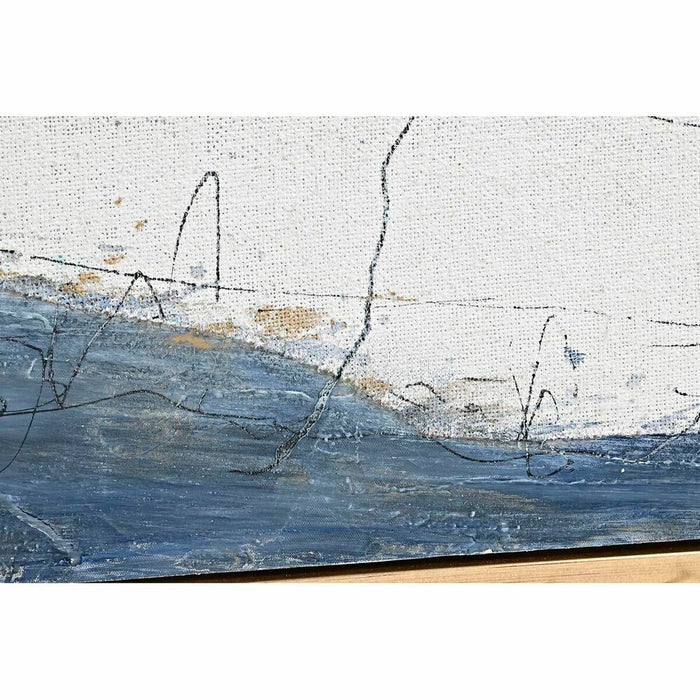 Tablou DKD Home Decor Marea și oceanul 131 x 4 x 131 cm Mediterană