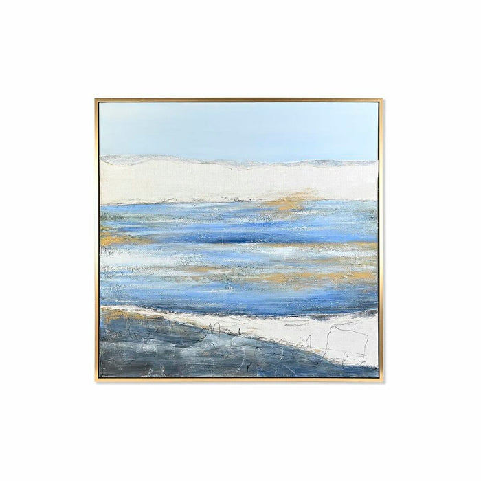 Tablou DKD Home Decor Marea și oceanul 131 x 4 x 131 cm Mediterană