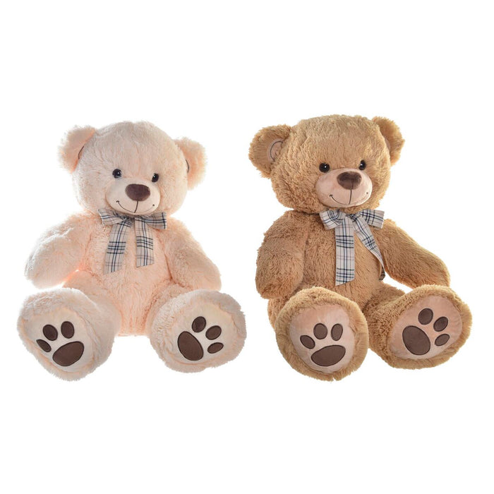 Urs de Pluș DKD Home Decor Fundă 45 x 40 x 51 cm Bej Maro Infantil Urs (2 Unități)
