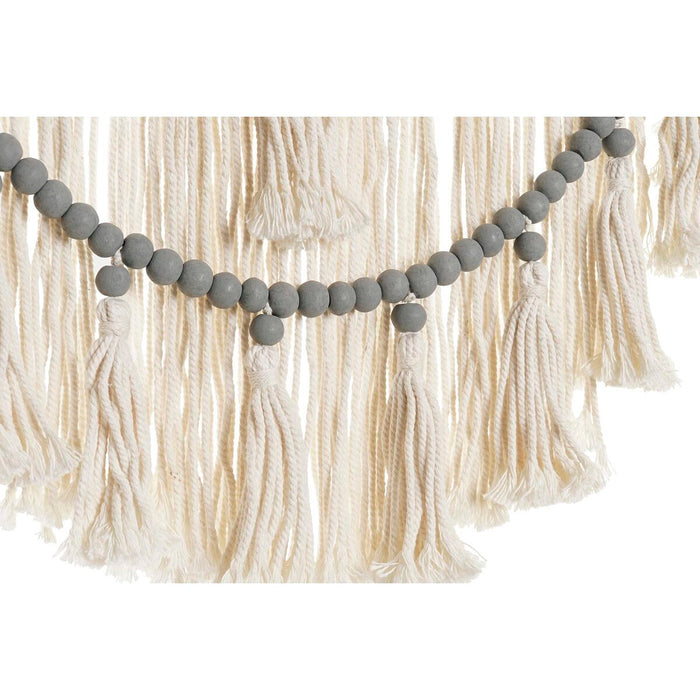 Decorațiune de Perete DKD Home Decor 70 x 3 x 98 cm Negru Gri Crem (2 Unități)