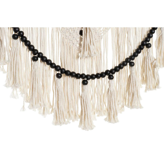 Decorațiune de Perete DKD Home Decor 70 x 3 x 98 cm Negru Gri Crem (2 Unități)