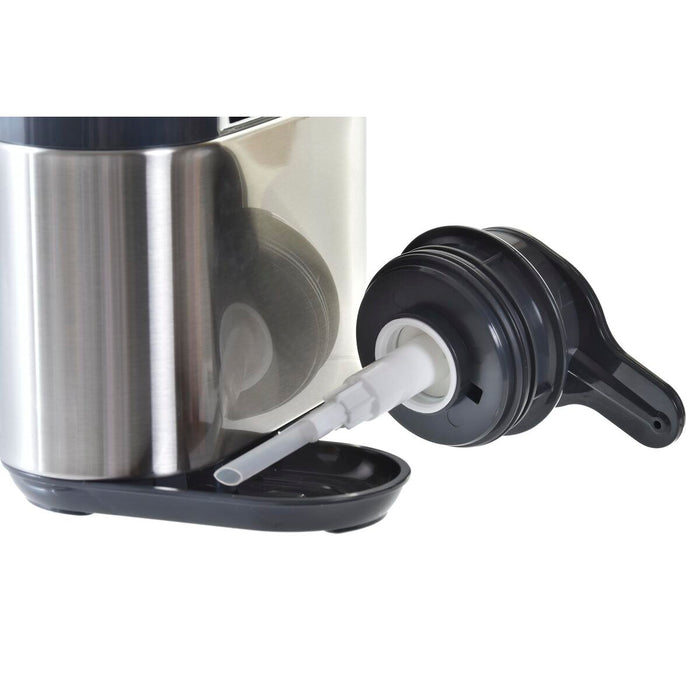 Săpunieră DKD Home Decor Bucătărie Negru Argintiu Oțel inoxidabil ABS 18 x 13 x 16 cm