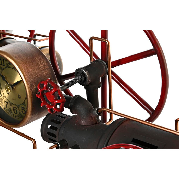 Stolní hodiny DKD Home Decor Argintiu Auriu* Fier Vintage 40 x 20 x 26 cm (2 Unități)