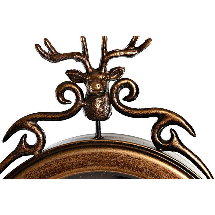 Ceas de Perete DKD Home Decor 27 x 7,5 x 57,5 cm Geam Negru Auriu* Fier pendulă (2 Unități)