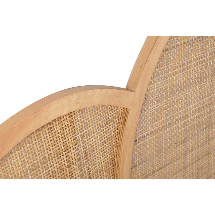 Tăblie de Pat DKD Home Decor Natural Ratan Lemn de paulownia (160 x 3 x 130 cm)
