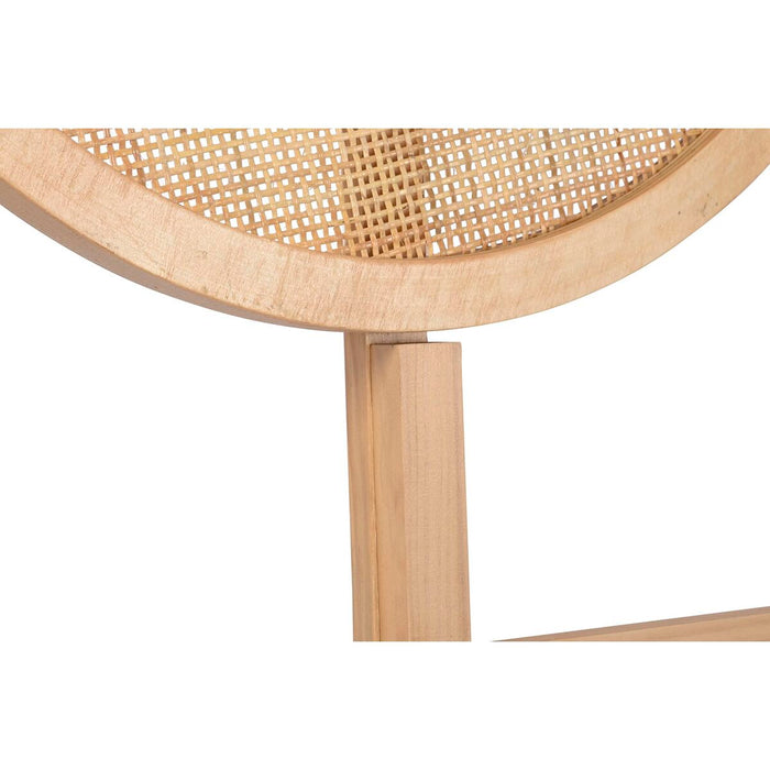 Tăblie de Pat DKD Home Decor Natural Ratan Lemn de paulownia (160 x 3 x 130 cm)