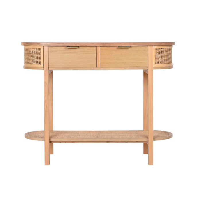 Consolă DKD Home Decor Natural Ratan (100 x 38 x 78 cm)