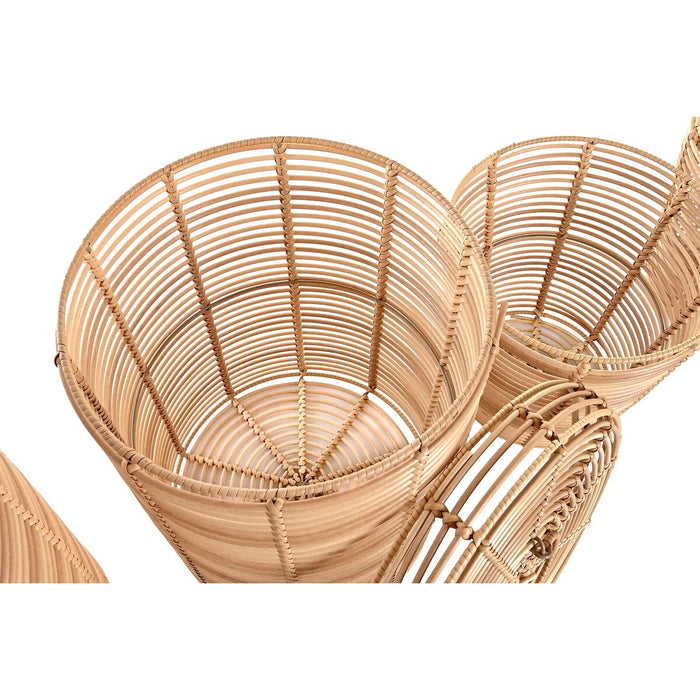 Set de Coșuri DKD Home Decor 42 x 42 x 48 cm Metal polipropilenă Boho