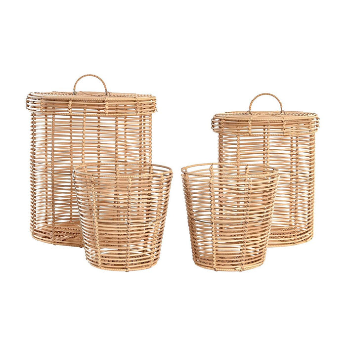 Set de Coșuri DKD Home Decor 42 x 42 x 48 cm Metal polipropilenă Boho